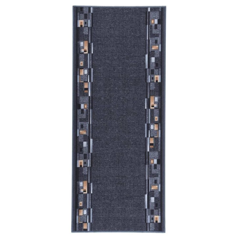 vidaXL Gångmatta antracit 100x250 cm halkfri