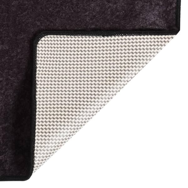 vidaXL Matta tvättbar 80x150 cm antracit halkfri