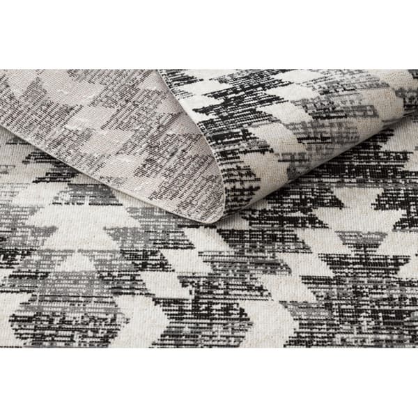 Modern matta MUNDO D7461 diamanter 3D utomhus grå / beige, 180x270 cm