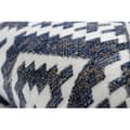 Miniatyrbillede 5 af 5: Moderne tæppe MUNDO E0561 diamanter, zigzag 3D udendørs blå / beige, 80x250 cm