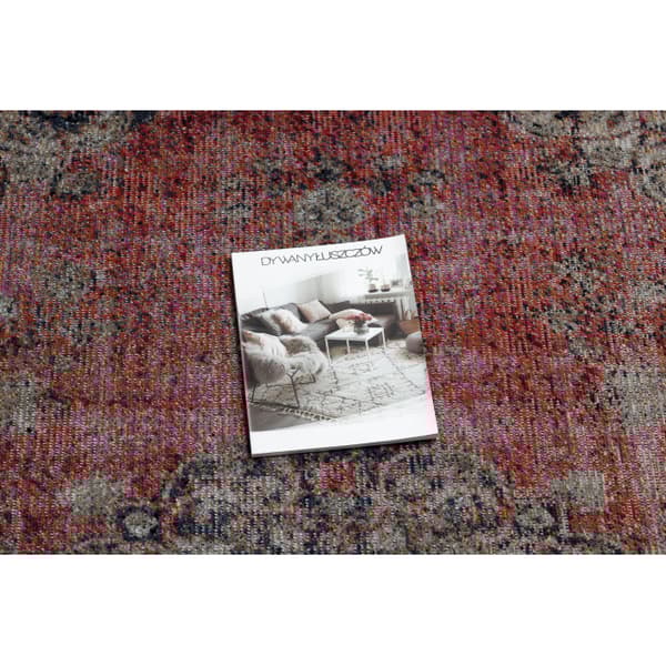 Moderni matto MUNDO E0691 ornamentti, vintage ulkona punainen / beige, 120x170 cm