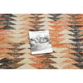Miniatyrbillede 2 af 5: Moderne tæppe MUNDO D5781 trekanter 3D udendørs orange / beige, 140x190 cm