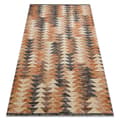 Miniatyrbillede 1 af 5: Moderne tæppe MUNDO D5781 trekanter 3D udendørs orange / beige, 140x190 cm