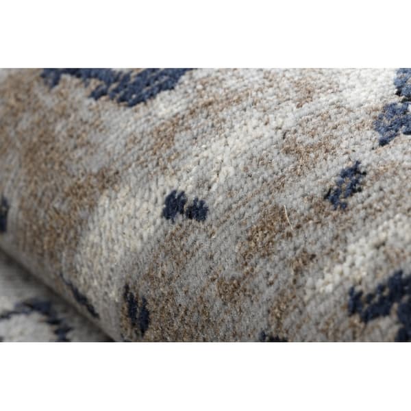 Moderni matto MUNDO E0681 ornamentti, runko vintage ulkona beige / musta, 80x150 cm