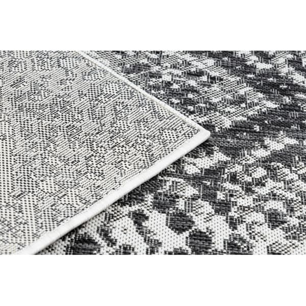 Tæppe SISAL SION Slangens hud 22162 Fladvævet ecru / sort, 120x170 cm