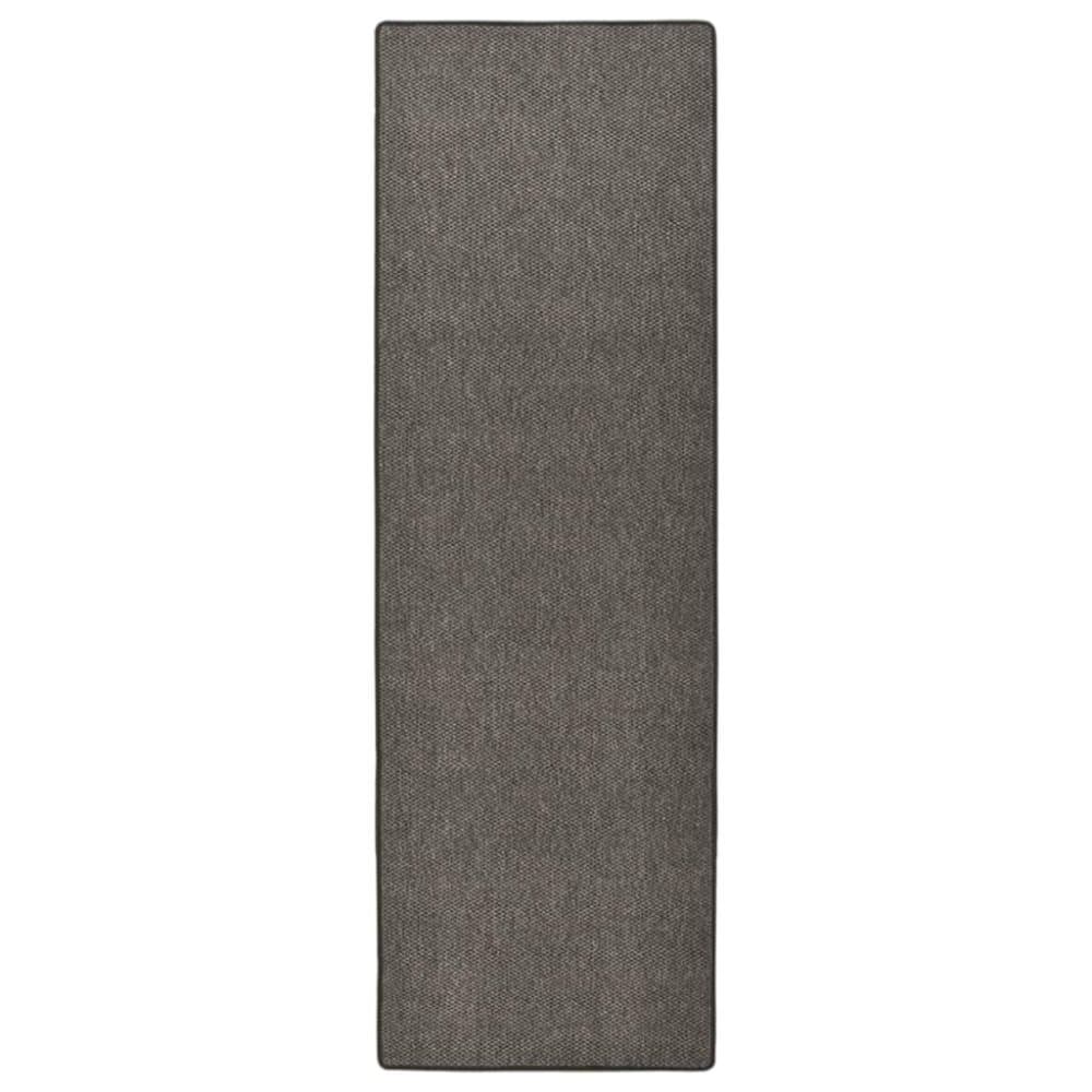 vidaXL Gångmatta sisal utseende antracit 80x250 cm