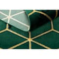 Miniatyrbild 4 av 5: Exklusiv EMERALD Matta 1014 glamour, snygg kub flaska grön / guld, 160x220 cm
