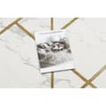 Miniatyrbild 2 av 5: Exklusiv EMERALD Matta 1012 glamour, snygg geometrisk, marble kräm / guld, 240x330 cm