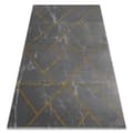 Miniatyrbillede 1 af 5: Tæppe EMERALD eksklusiv 1012 glamour, stilfuld geometrisk, marmor grå / guld, 200x290 cm