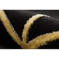 Miniatyrbild 5 av 5: Exklusiv EMERALD Matta 1012 glamour, snygg geometrisk svart / guld, 200x290 cm