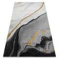 Miniatyrbild 1 av 5: Exklusiv EMERALD Matta 1017 glamour, snygg marble svart / guld, 240x330 cm
