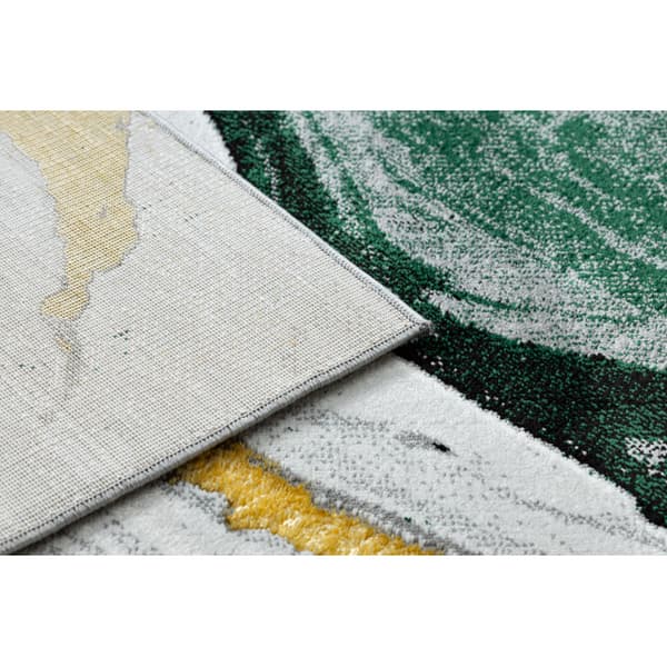 Exklusiv EMERALD Matta 1017 glamour, snygg marble flaska grön / guld, 240x330 cm