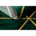 Miniatyrbild 4 av 5: Exklusiv EMERALD Matta 1020 glamour, snygg marble, trianglar flaska grön / guld, 200x290 cm