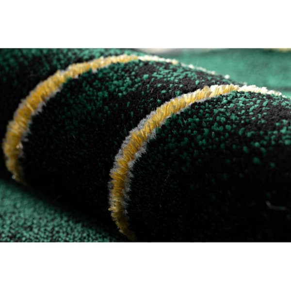 Exklusiv EMERALD Matta 1022 glamour, snygg geometrisk, marble flaska grön / guld, 240x330 cm