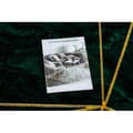 Miniatyrbild 2 av 5: Exklusiv EMERALD Matta 1022 glamour, snygg geometrisk, marble flaska grön / guld, 240x330 cm