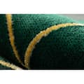 Miniatyrbild 5 av 5: Exklusiv EMERALD Matta 1016 glamour, snygg art deco, marble flaska grön / guld, 200x290 cm