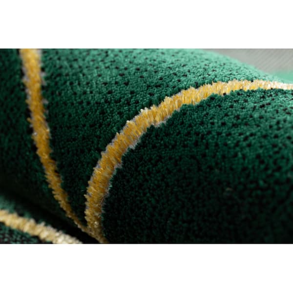 Exklusiv EMERALD Matta 1016 glamour, snygg art deco, marble flaska grön / guld, 200x290 cm