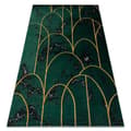 Miniatyrbild 1 av 5: Exklusiv EMERALD Matta 1016 glamour, snygg art deco, marble flaska grön / guld, 200x290 cm