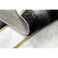 Miniatyrbild 4 av 5: Exklusiv EMERALD Matta 1015 glamour, snygg marble, geometrisk svart / guld, 240x330 cm