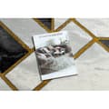 Miniatyrbild 2 av 5: Exklusiv EMERALD Matta 1015 glamour, snygg marble, geometrisk svart / guld, 240x330 cm
