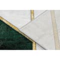 Miniatyrbillede 3 af 5: Tæppe EMERALD eksklusiv 1015 glamour, stilfuld marmor, geometrisk flaske grøn / guld, 80x150 cm