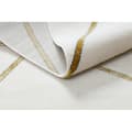Miniatyrbild 4 av 5: Exklusiv EMERALD Matta 1013 glamour, snygg geometrisk kräm / guld, 80x150 cm