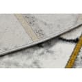Miniatyrbild 3 av 5: Exklusiv EMERALD Matta 1020 circle - glamour, snygg marble, trianglar svart / guld, cirkel 120 cm