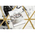 Miniatyrbild 2 av 5: Exklusiv EMERALD Matta 1020 circle - glamour, snygg marble, trianglar svart / guld, cirkel 120 cm