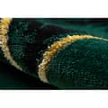 Miniatyrbild 5 av 5: Exklusiv EMERALD Matta 1020 circle - glamour, snygg marble, trianglar flaska grön / guld, cirkel 160 cm
