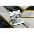 Miniatyrbild 2 av 5: Exklusiv EMERALD Matta 1015 circle - glamour, snygg marble, geometrisk svart / guld, cirkel 120 cm