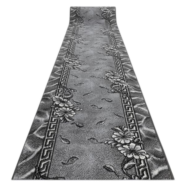 Fortovet BCF MORAD Trio blade, blomster grå 100 cm, 100x230 cm