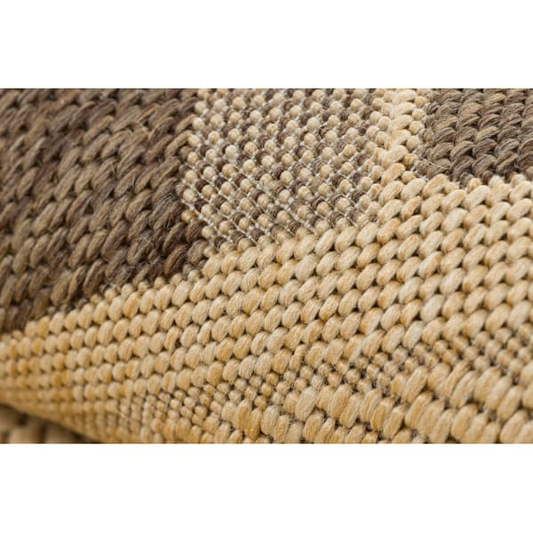 MATTA SIZAL CIRKEL FLOORLUX 20195 mais / kaffe, cirkel 160 cm