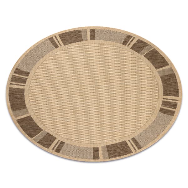 MATTA SIZAL CIRKEL FLOORLUX 20195 mais / kaffe, cirkel 160 cm