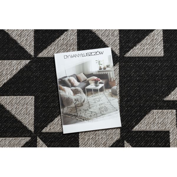 MATTO STRING SIZAL FLOORLUX 20489 hopea / musta KOLMIOT, 240x330 cm