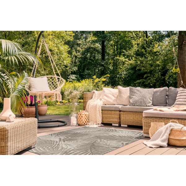MATTA SIZAL FLOORLUX 20504 LÖV champagne / taupe JUNGLE, 60x110 cm
