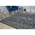 Miniatyrbild 2 av 5: Matta WINDSOR 22935 JACQUARD marin - Flowers, 120x170 cm