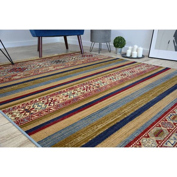 Matta WINDSOR 22890 ETHNIC blå burgund, 120x170 cm
