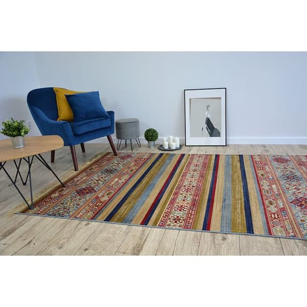 Matta WINDSOR 22890 ETHNIC blå burgund, 120x170 cm