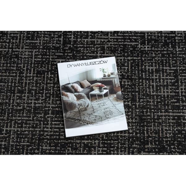 MATTA SIZAL FLOORLUX CIRKEL 20401 Ram svart / silver , cirkel 120 cm