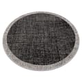 Miniatyrbild 1 av 5: MATTA SIZAL FLOORLUX CIRKEL 20401 Ram svart / silver , cirkel 120 cm