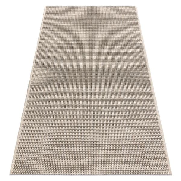Sisaltæppe SISAL FLOORLUX 20580 glat, forenet, enfarvet - champagne / taupé, 60x110 cm