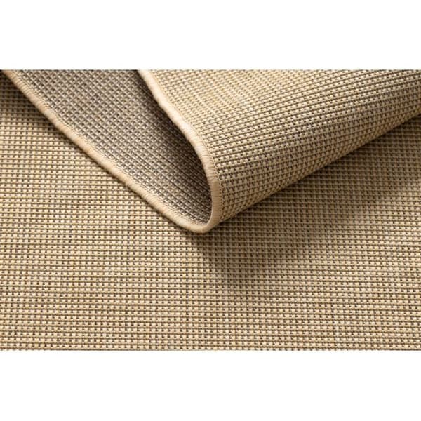 MATTO STRING SIZAL FLOORLUX 20580 sileä, yhtenäinen, yksivärinen - luonnollinen värial / coffee, 200x290 cm