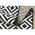 Pikkukuva 4 / 5: Matto BCF MORAD Ruta timantteja musta / kerma 120 cm, 120x330 cm