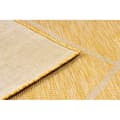 Miniatyrbild 3 av 5: Matta SISAL PATIO 3075 Ruter Flatvävd gul / beige, 117x170 cm