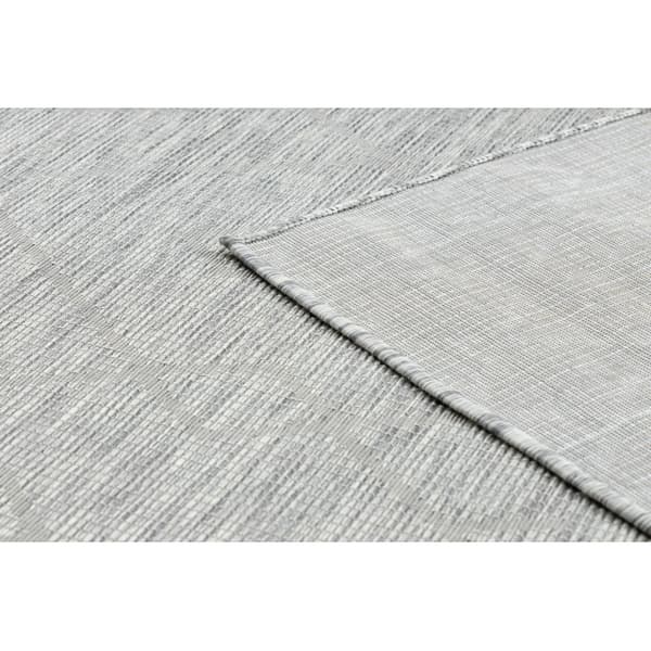 Matta SISAL PATIO 3077 ruter Flatvävd grå / beige, 117x170 cm