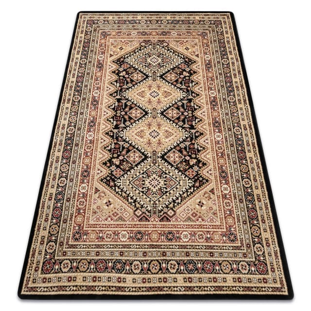 Matta ROYAL design G021 Klassisk svart / beige, 250x350 cm