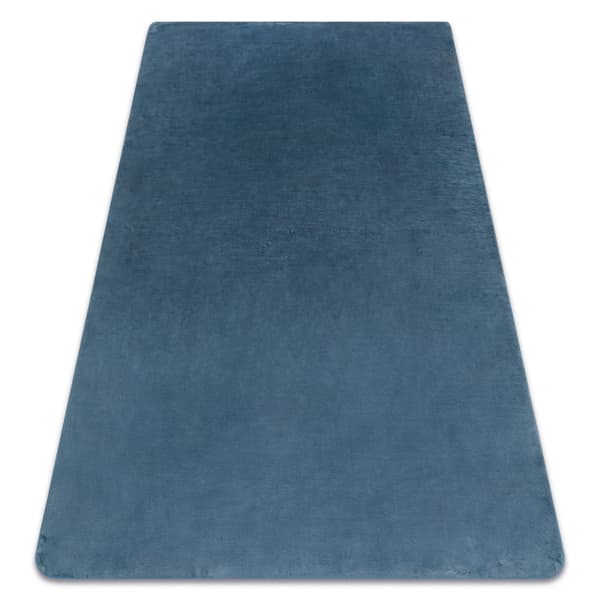 Moderne vask tæppe POSH shaggy, plys, tyk anti-slip blå, 80x150 cm