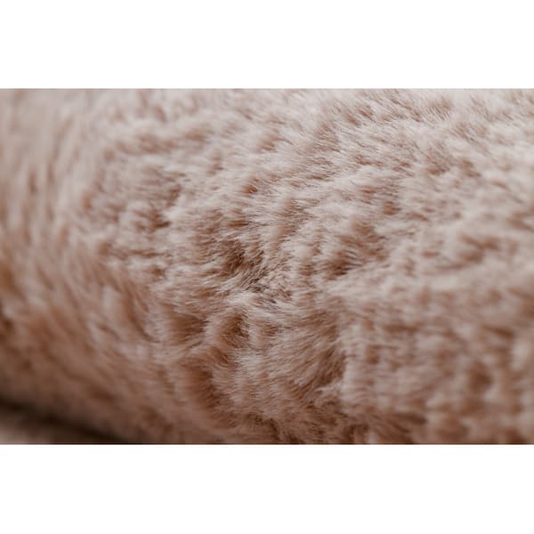 Moderne vask tæppe POSH shaggy, plys, tyk anti-slip lyserød, 50x80 cm