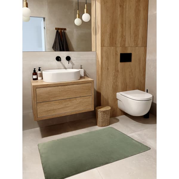 Moderne vask tæppe POSH shaggy, plys, tyk anti-slip grøn, 160x220 cm