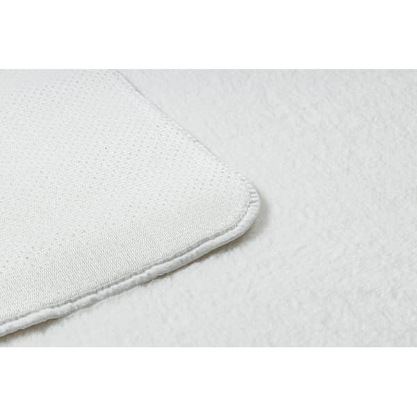 Moderne vask tæppe POSH shaggy, plys, tyk anti-slip elfenben, 80x150 cm